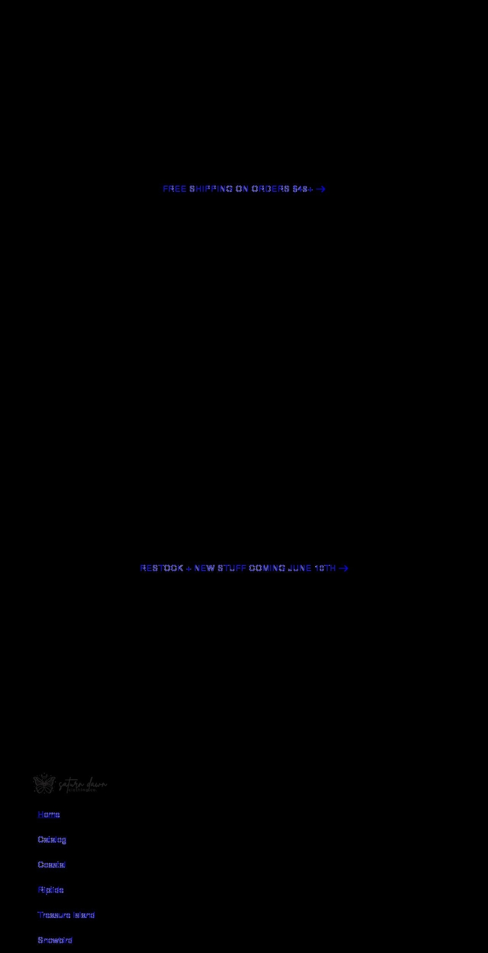 saturndawn.com shopify website screenshot