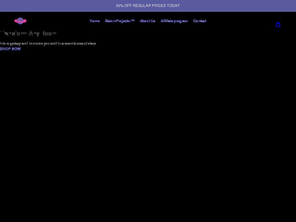 saturnvibes.com — Shopify storefront screenshot
