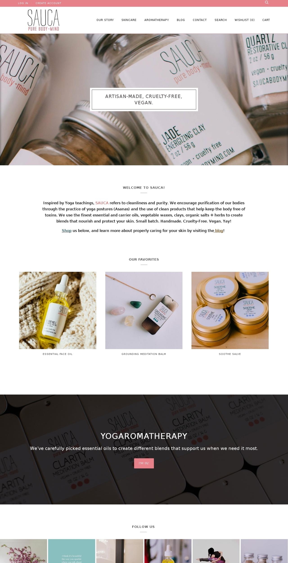 saucabodymind.com shopify website screenshot