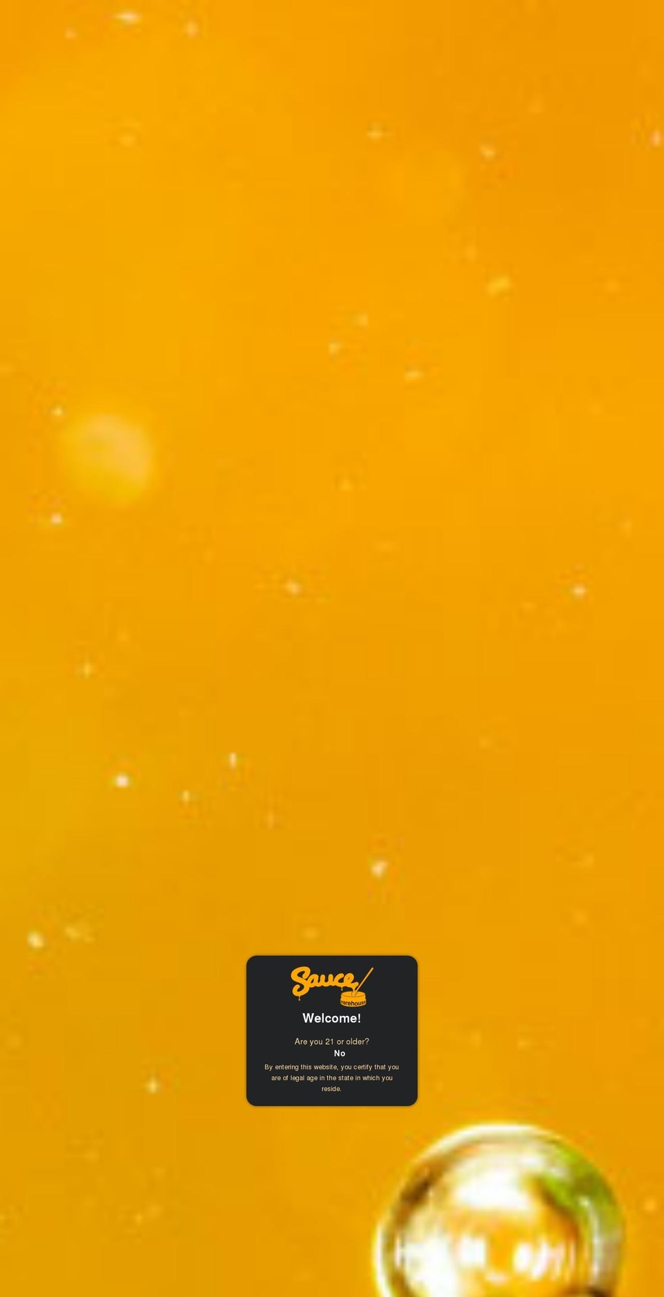 saucewarehouse.com shopify website screenshot