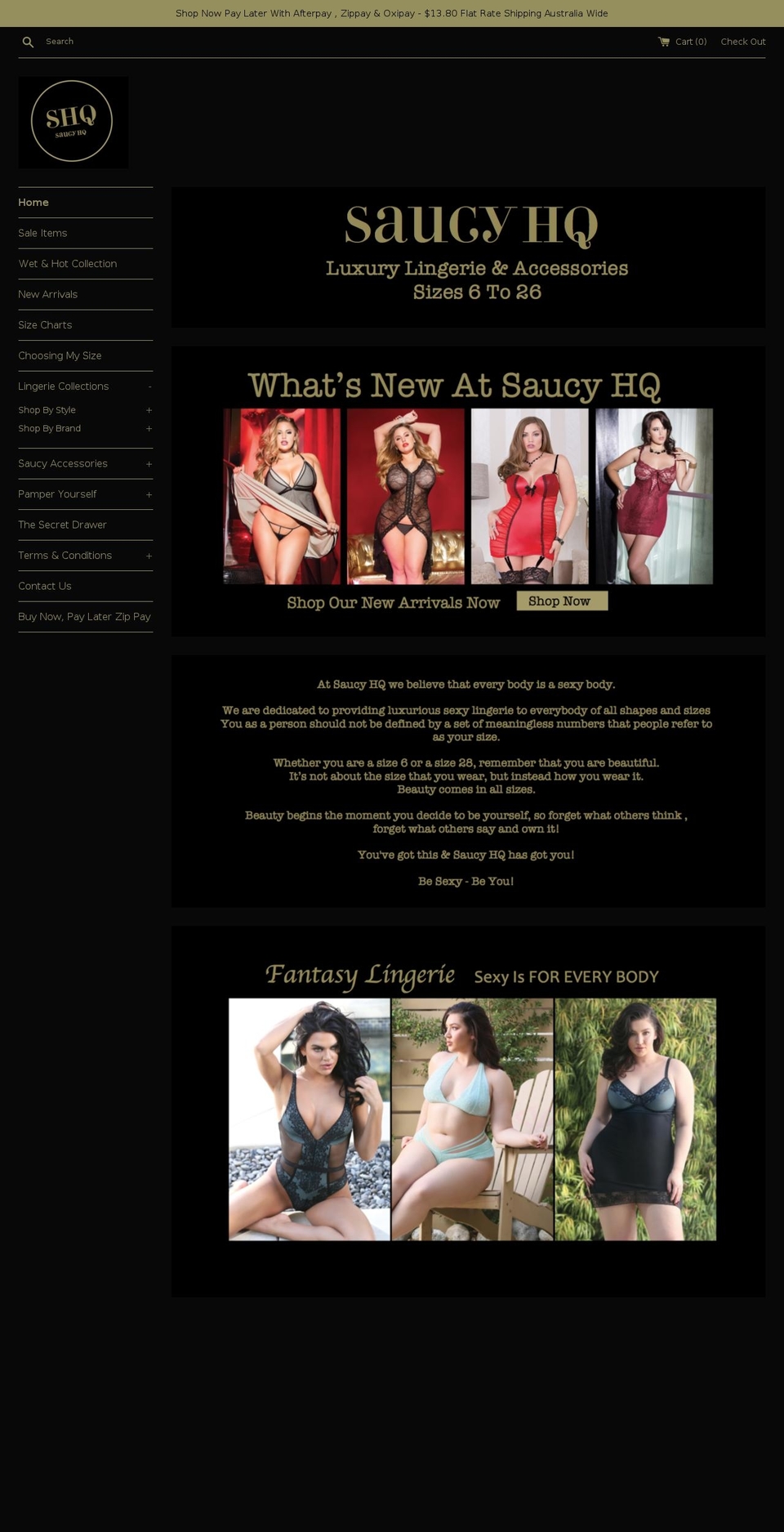 saucyhq.com — Shopify storefront screenshot