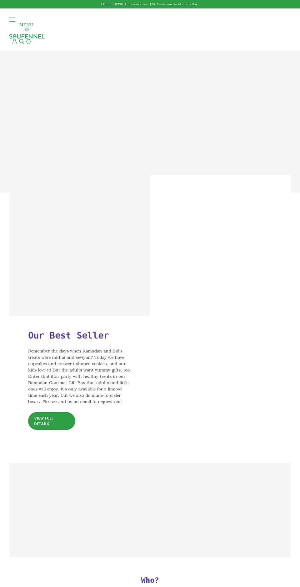 saufennel.com shopify website screenshot