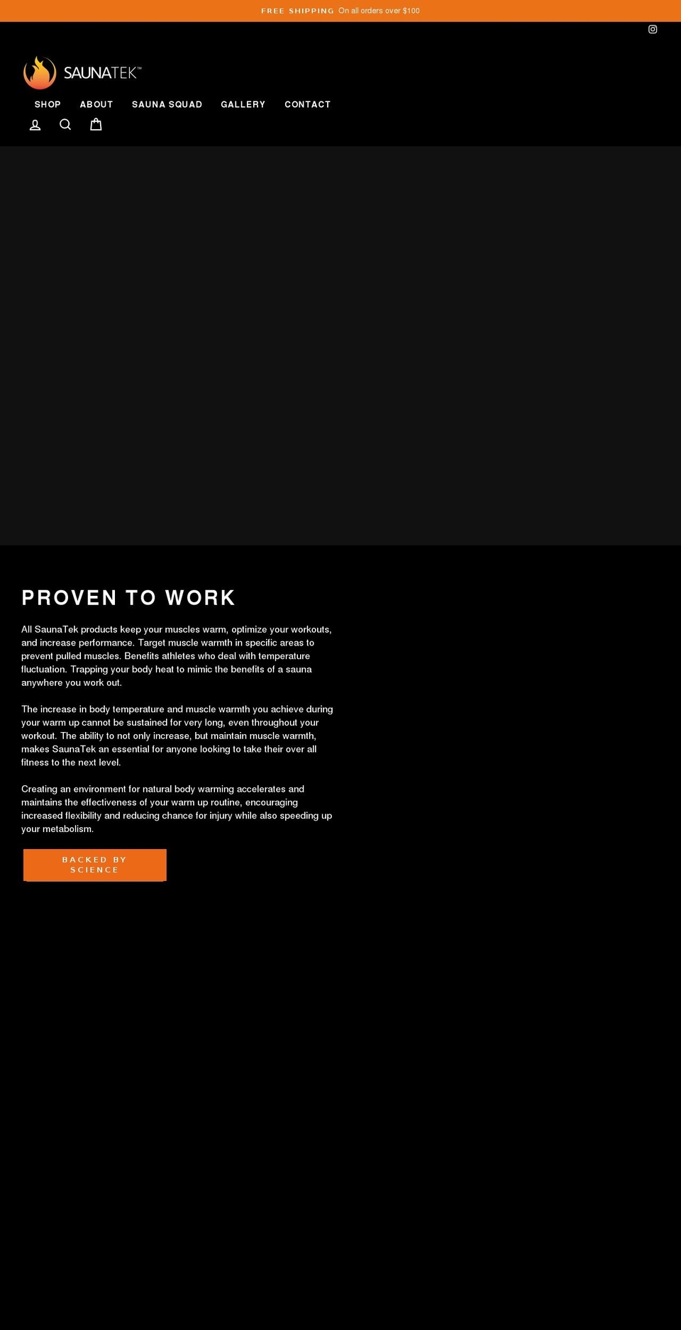 saunatek.com shopify website screenshot