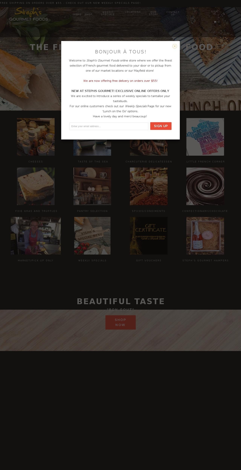 sausageaustralia.com — Shopify storefront screenshot