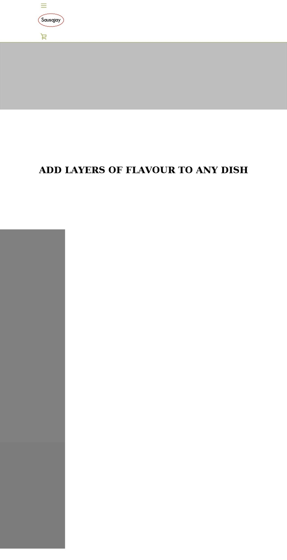 sausajay.com shopify website screenshot