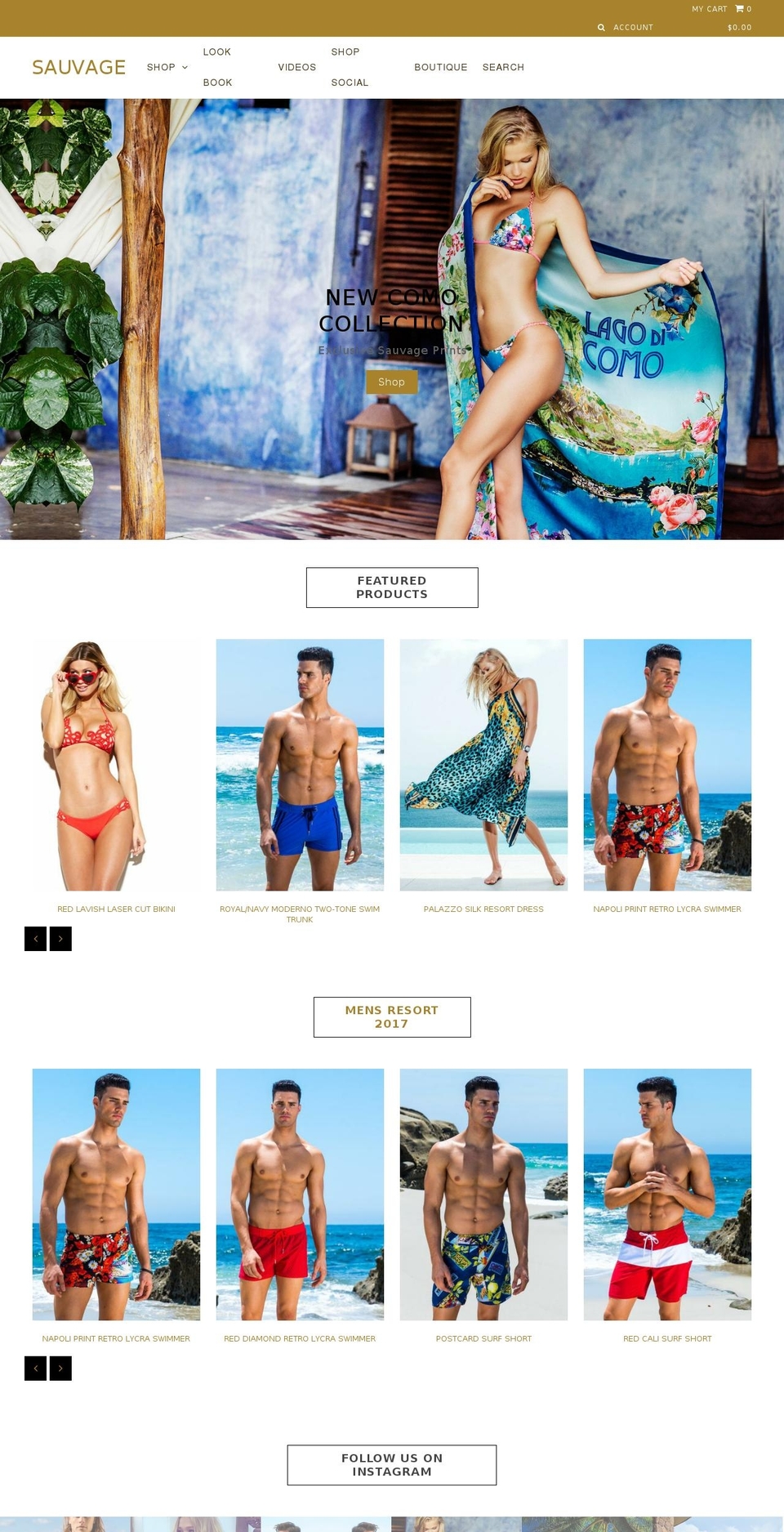 sauvageyoga.com shopify website screenshot