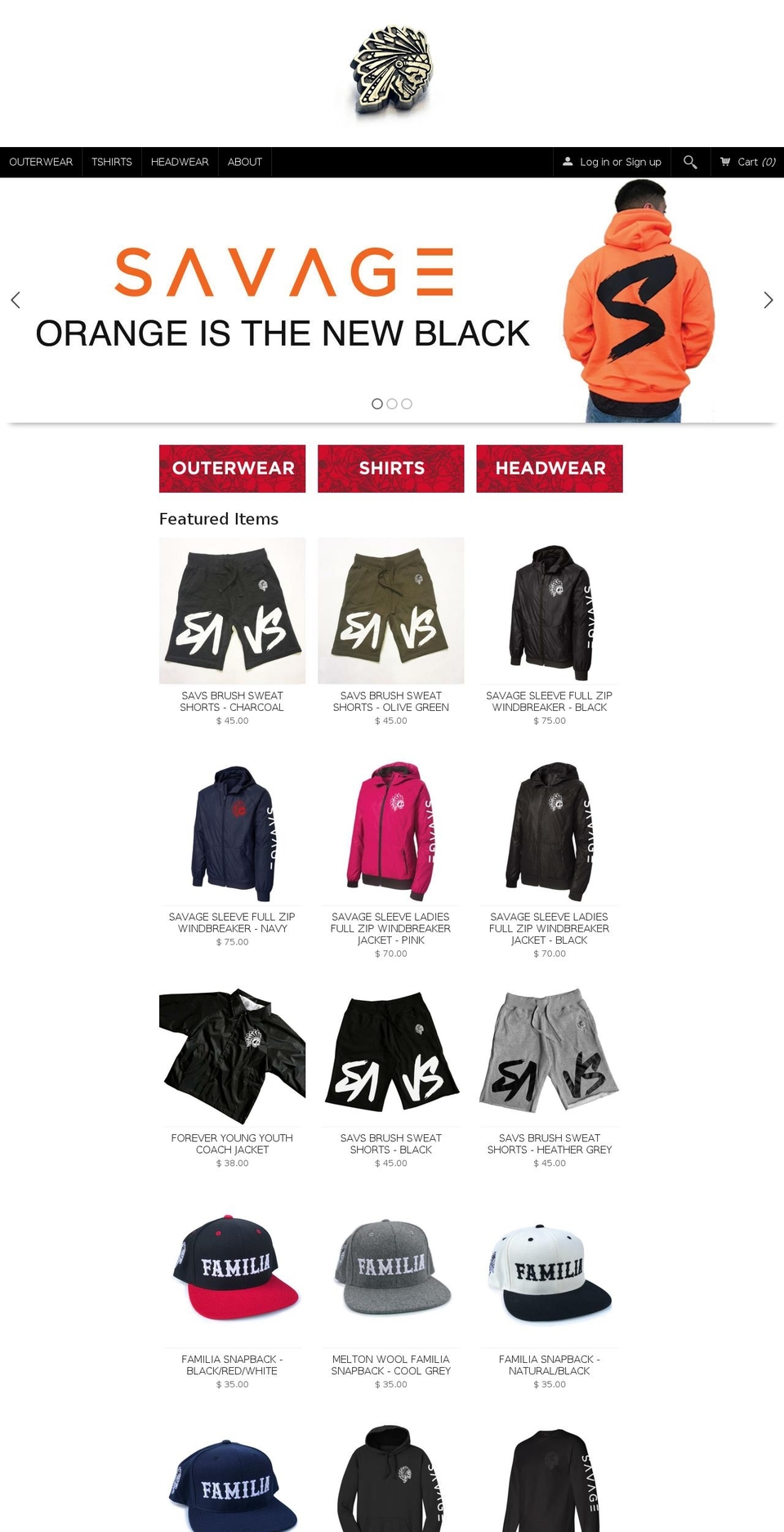 Fluid Shopify theme site example sav-life.com