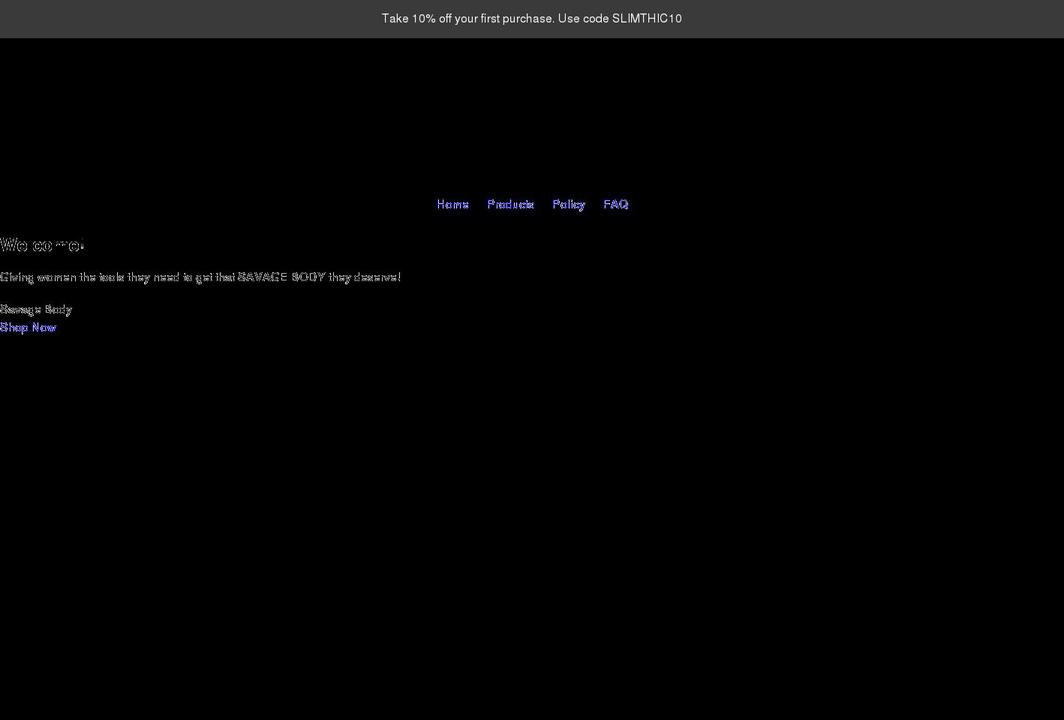 savagebodyapparel.com shopify website screenshot