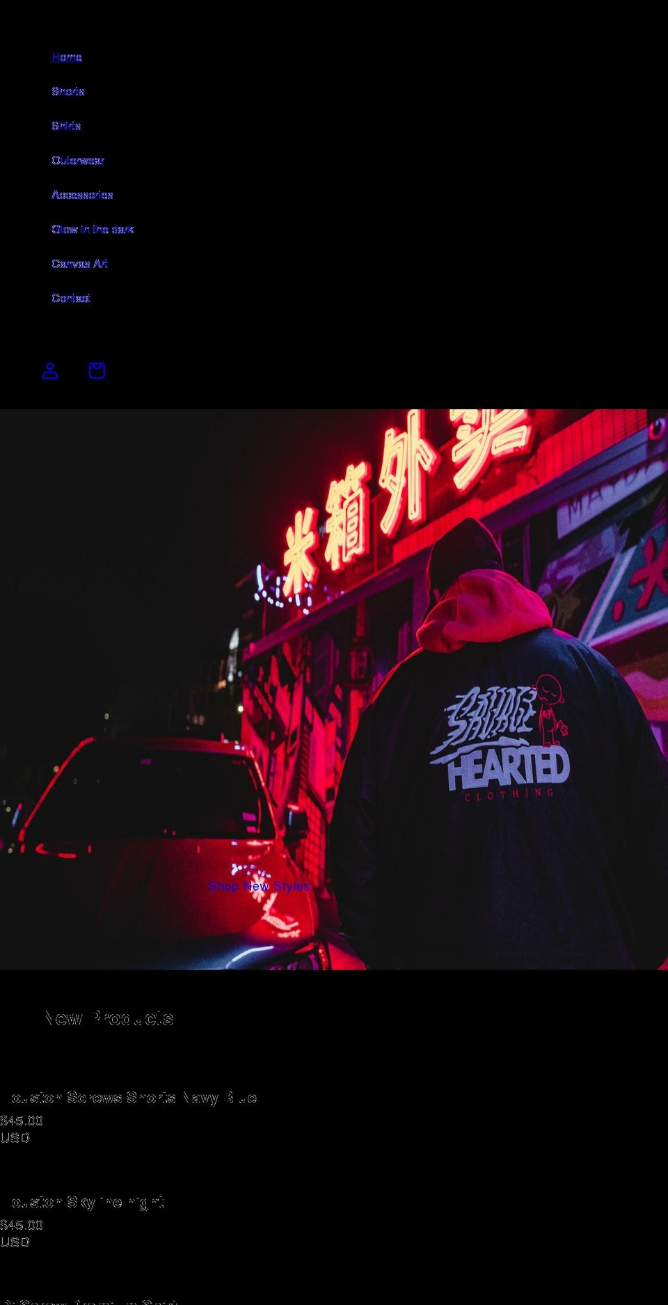 savagehearted.com shopify website screenshot