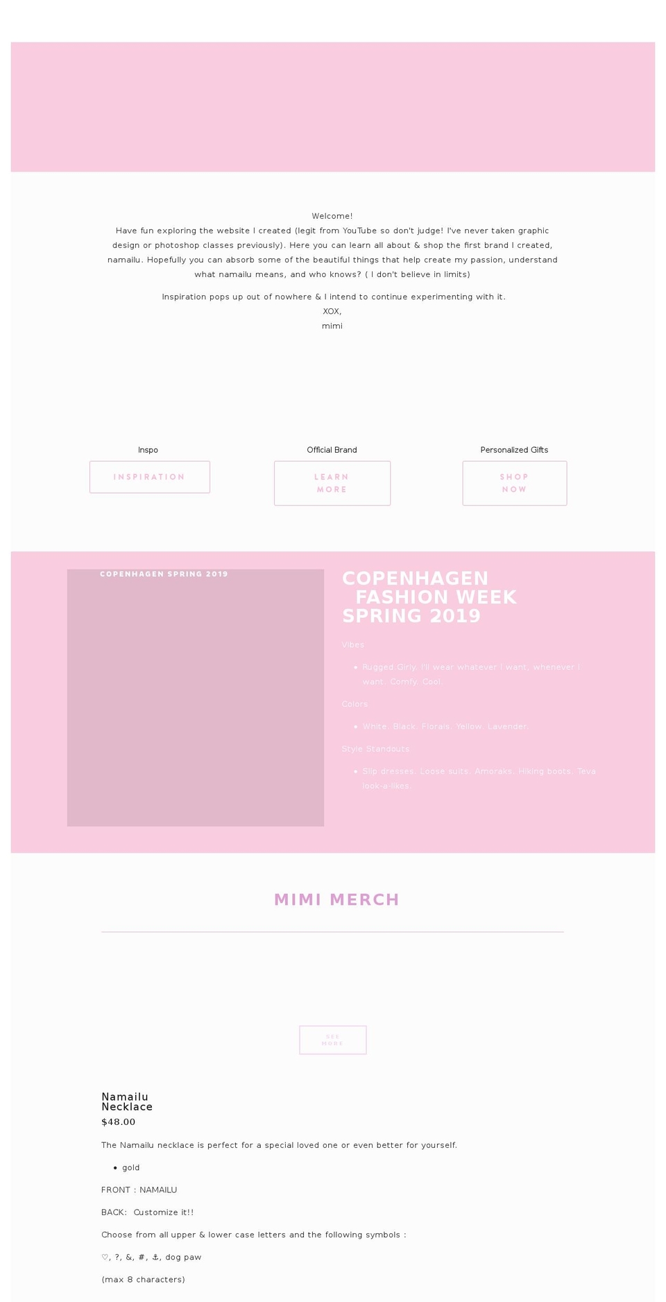 savagemimi.com — Shopify storefront screenshot