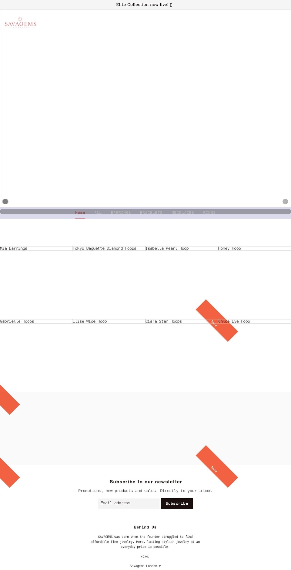 savagems.com shopify website screenshot
