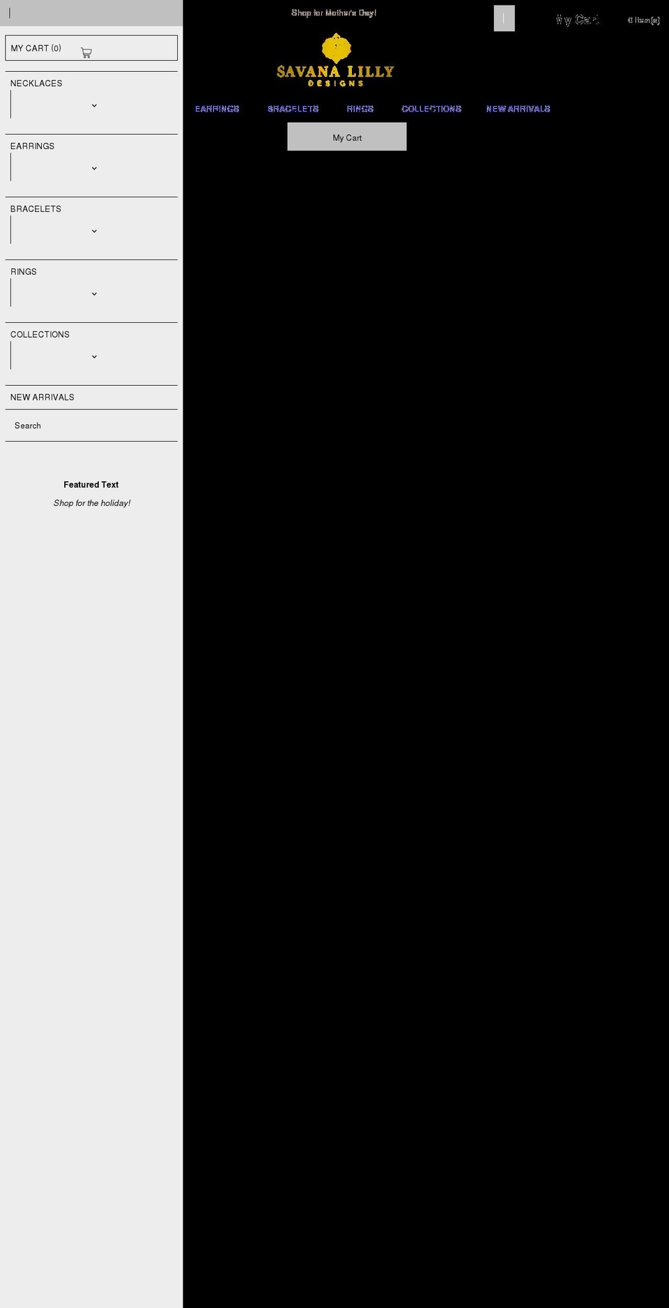 savanalillydesigns.com shopify website screenshot