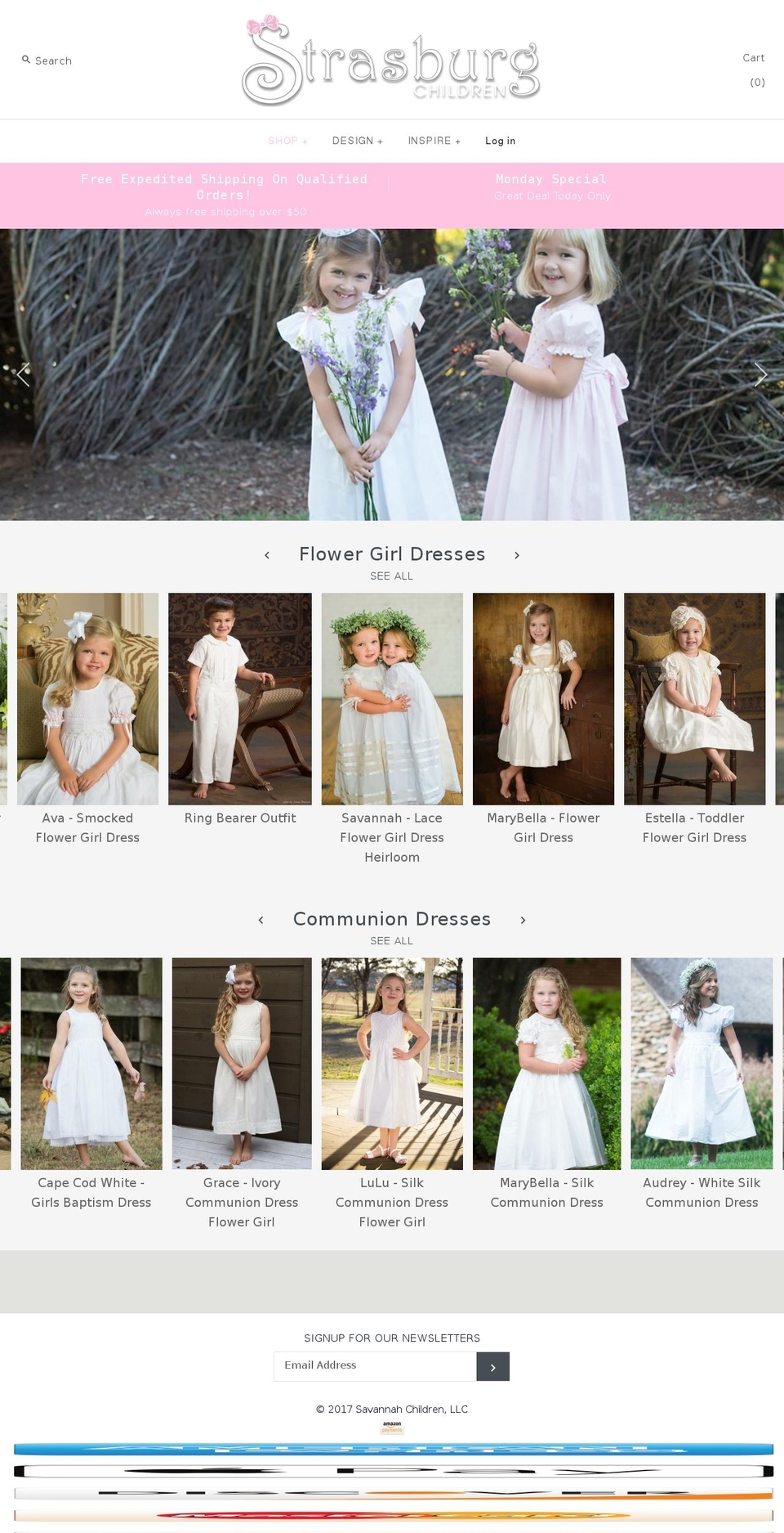 savannachildren.com shopify website screenshot