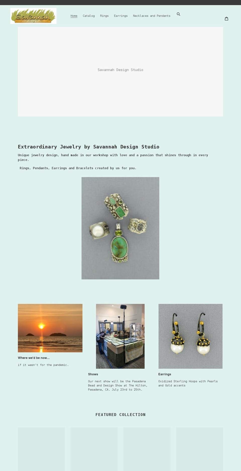 savannahdesignstudio.com shopify website screenshot