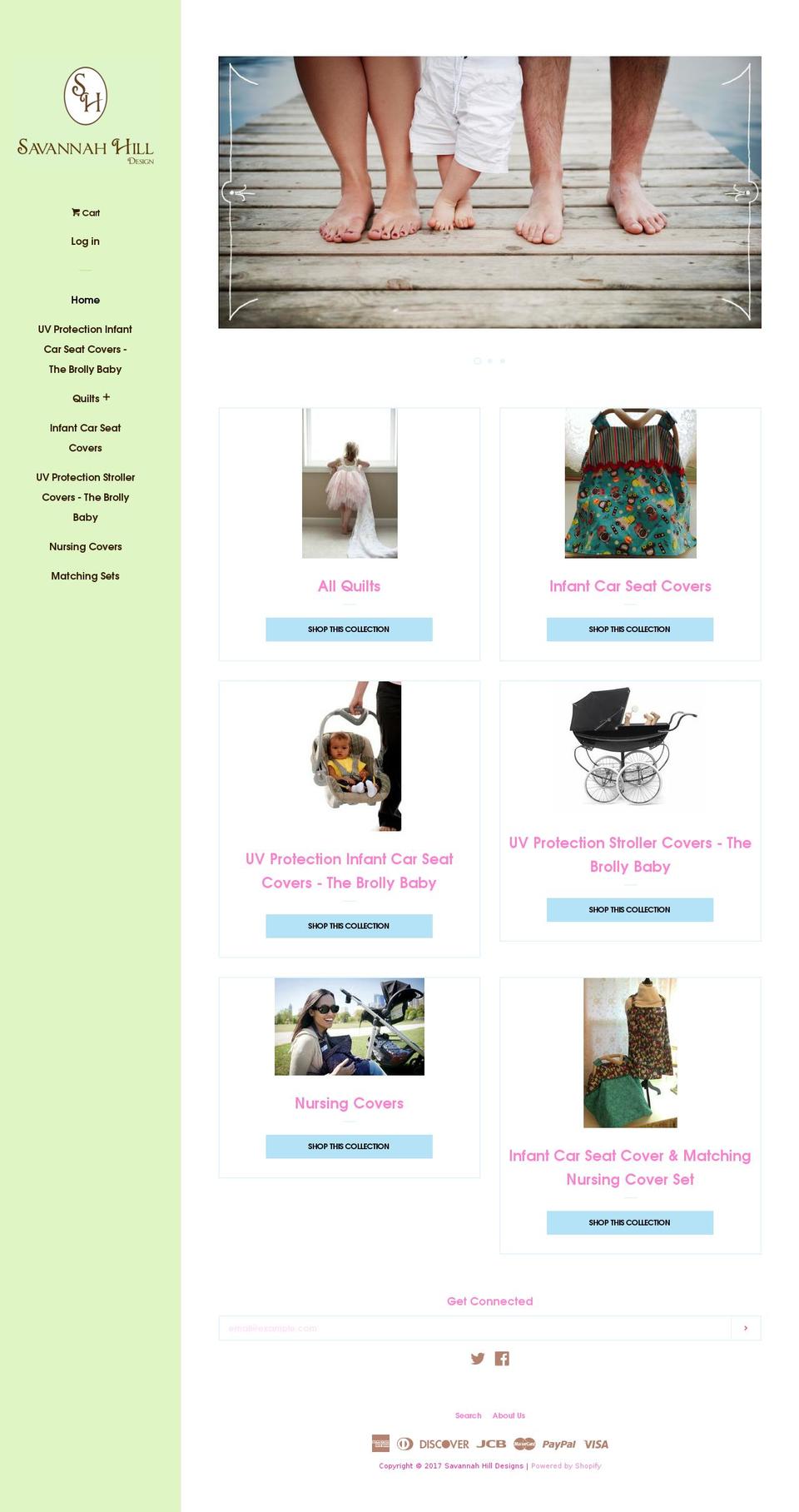 savannahhilldesigns.com shopify website screenshot