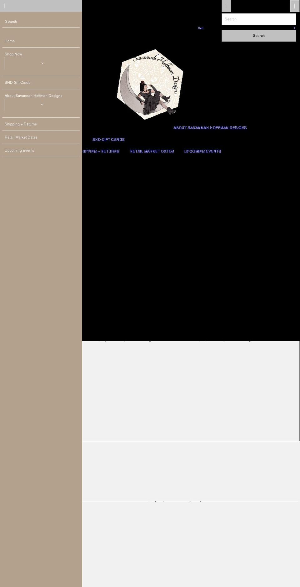 savannahhoffmandesigns.com shopify website screenshot