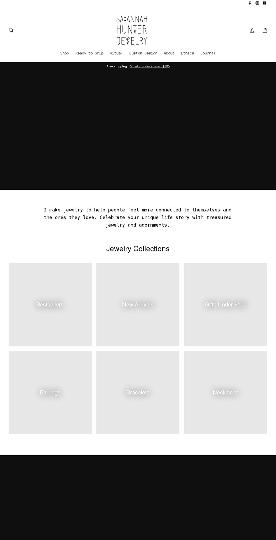 savannahhunter.com shopify website screenshot