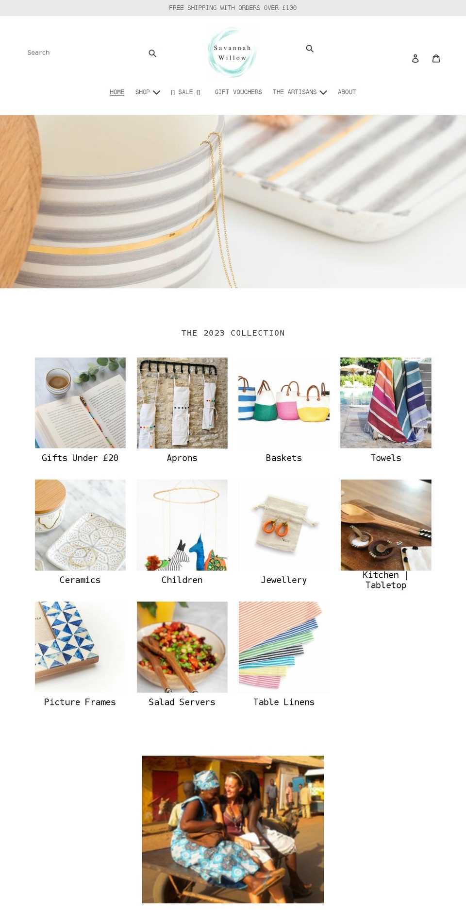 savannahwillow.com shopify website screenshot