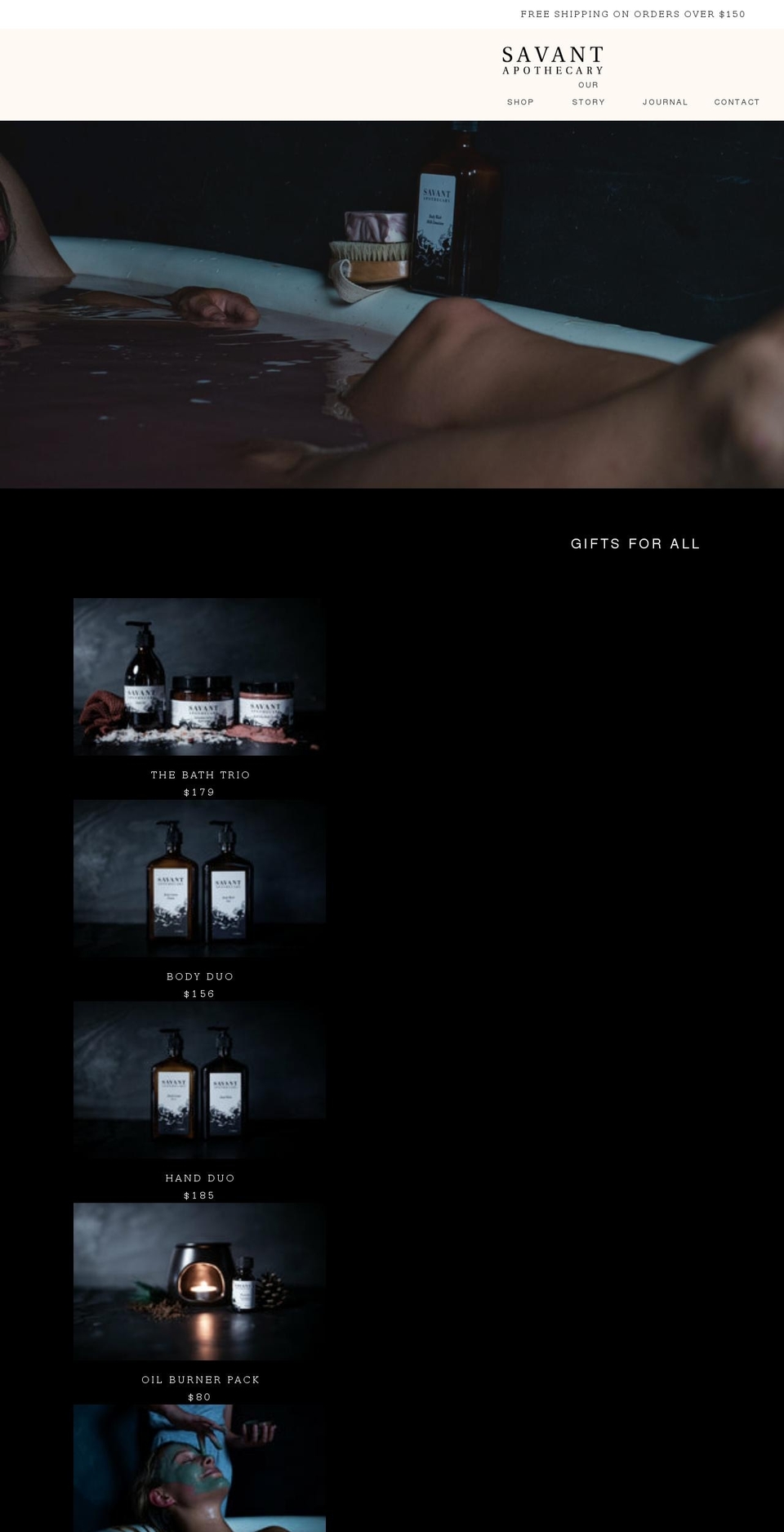 savantapothecary.com.au shopify website screenshot