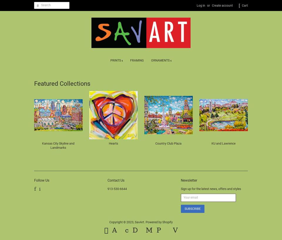 savart-gallery.myshopify.com shopify website screenshot