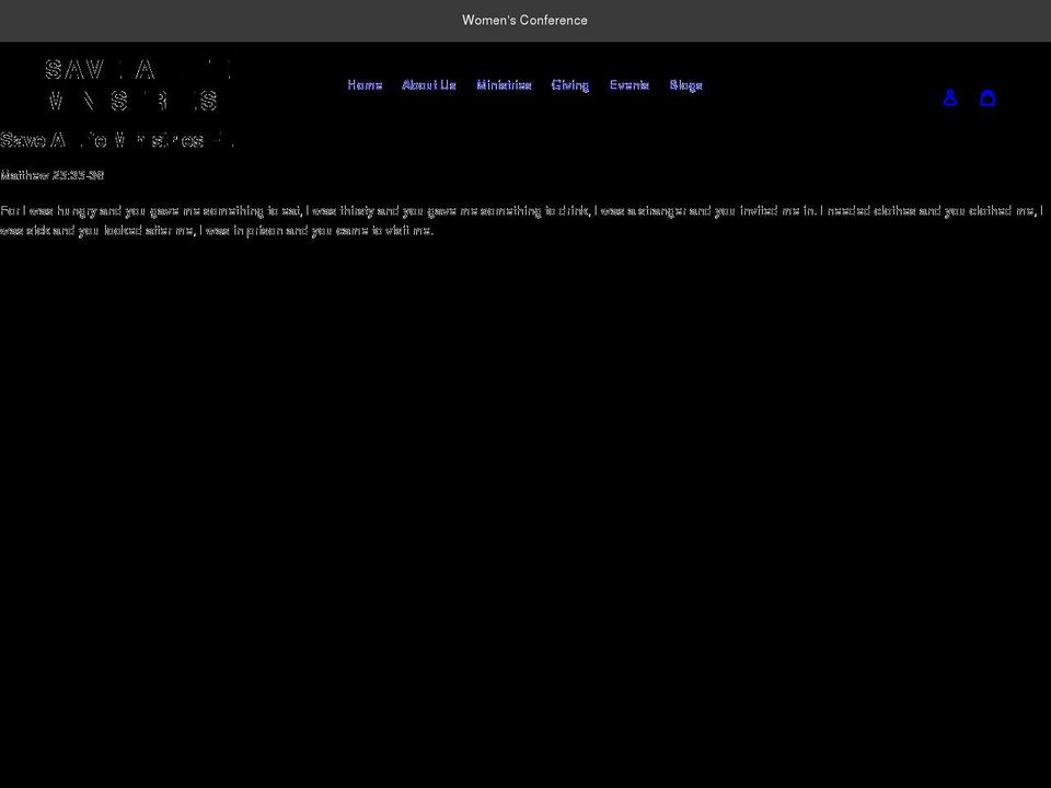 savealifeministries.com shopify website screenshot