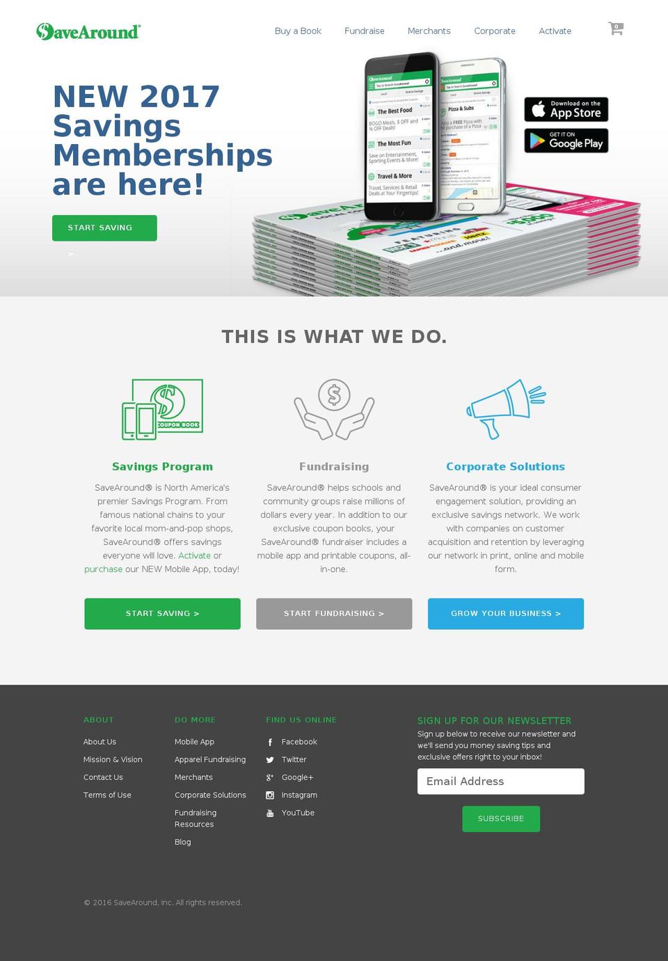 savearound.com shopify website screenshot