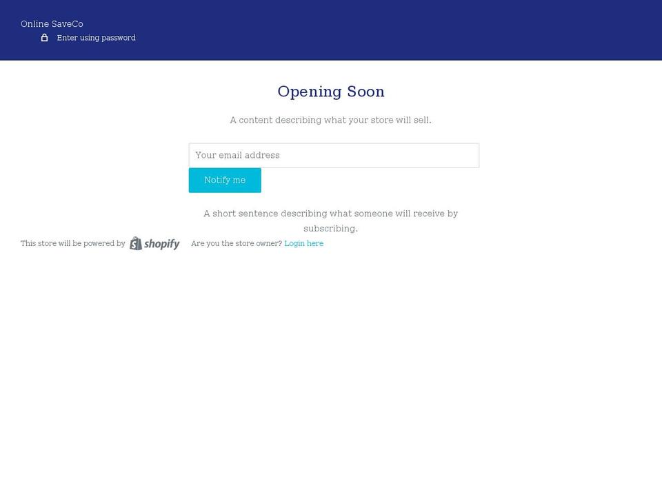 saveco-wholesale.myshopify.com shopify website screenshot