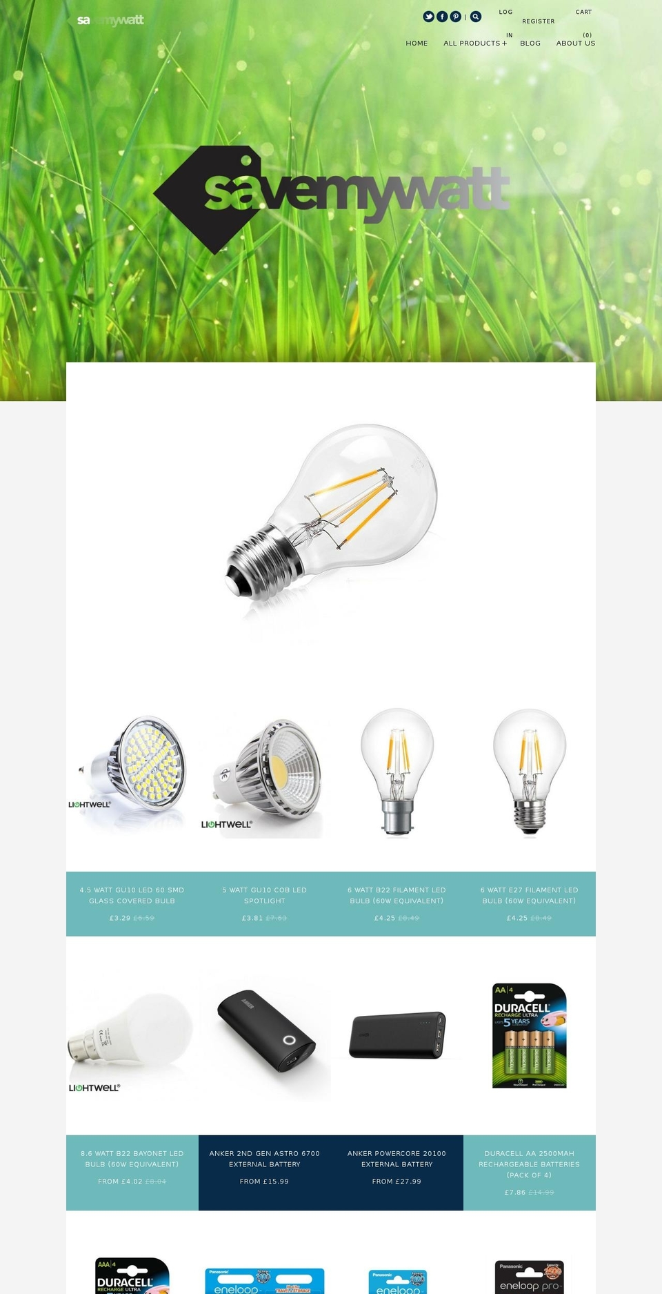 savemywatts.com shopify website screenshot