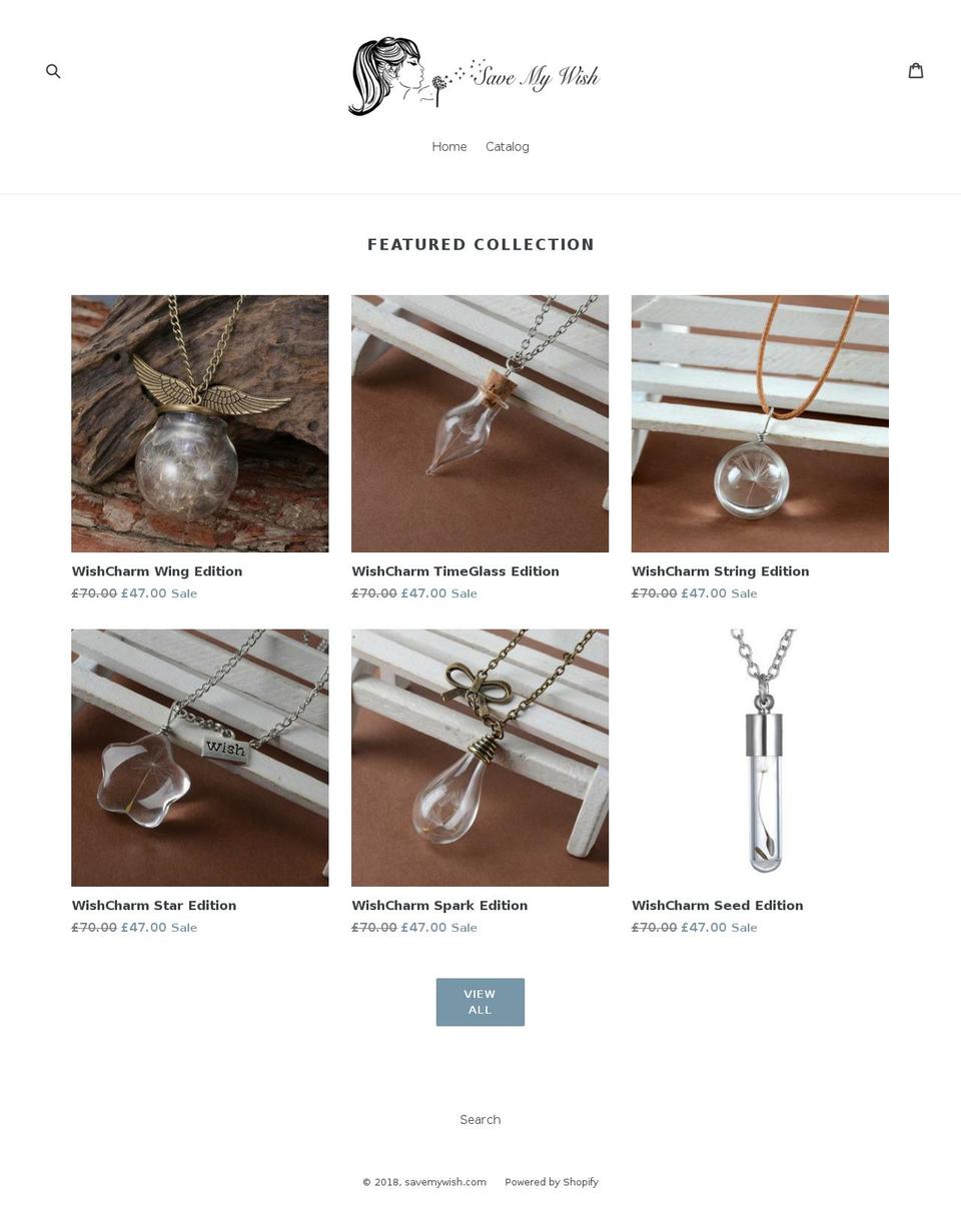 savemywish.com — Shopify storefront screenshot
