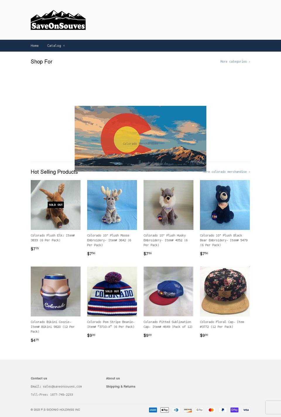 saveonsouves.com shopify website screenshot