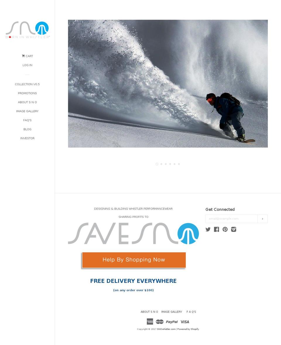 savesno.org shopify website screenshot