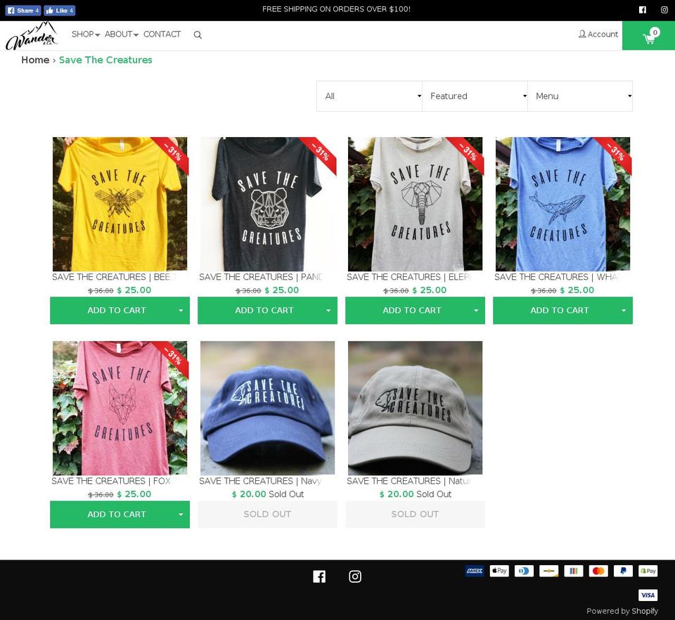 konversion-theme-1 Shopify theme site example savethecreatures.com