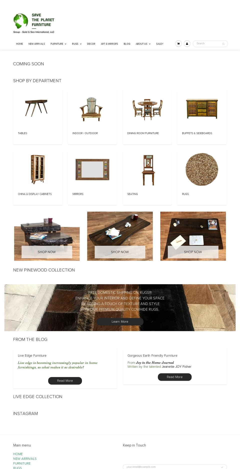 install-me-yourstore-v2-1-7 Shopify theme site example savetheplanetfurniture.com