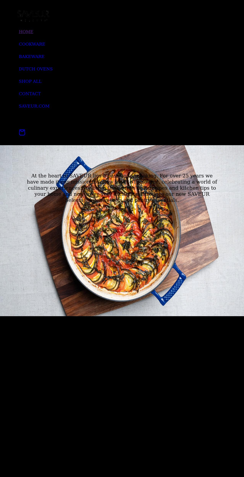 saveurselects.com shopify website screenshot