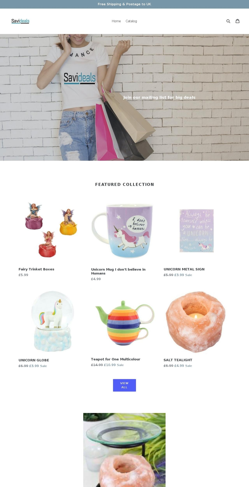 savideals.com — Shopify storefront screenshot