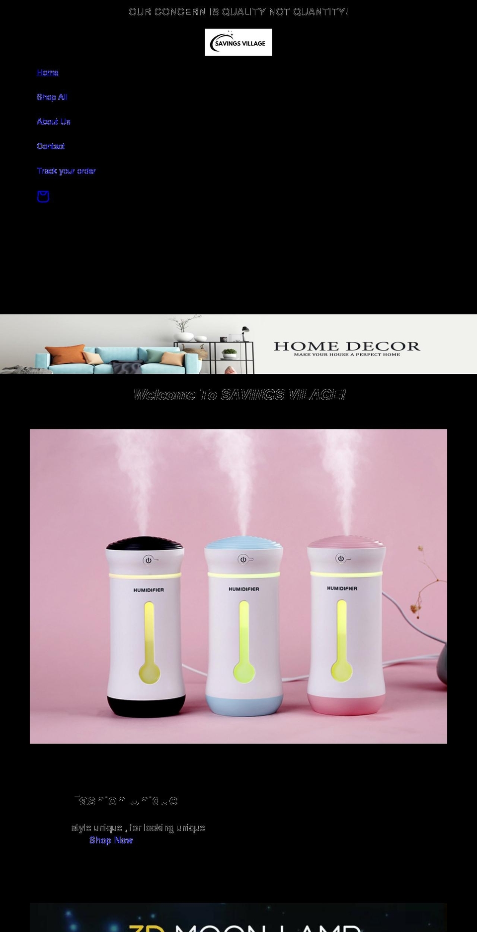 savingsvillage.com shopify website screenshot