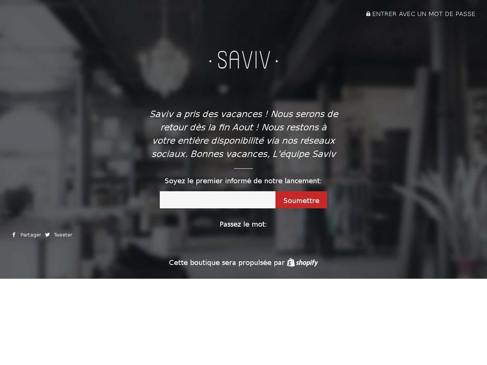savivsababa.com shopify website screenshot