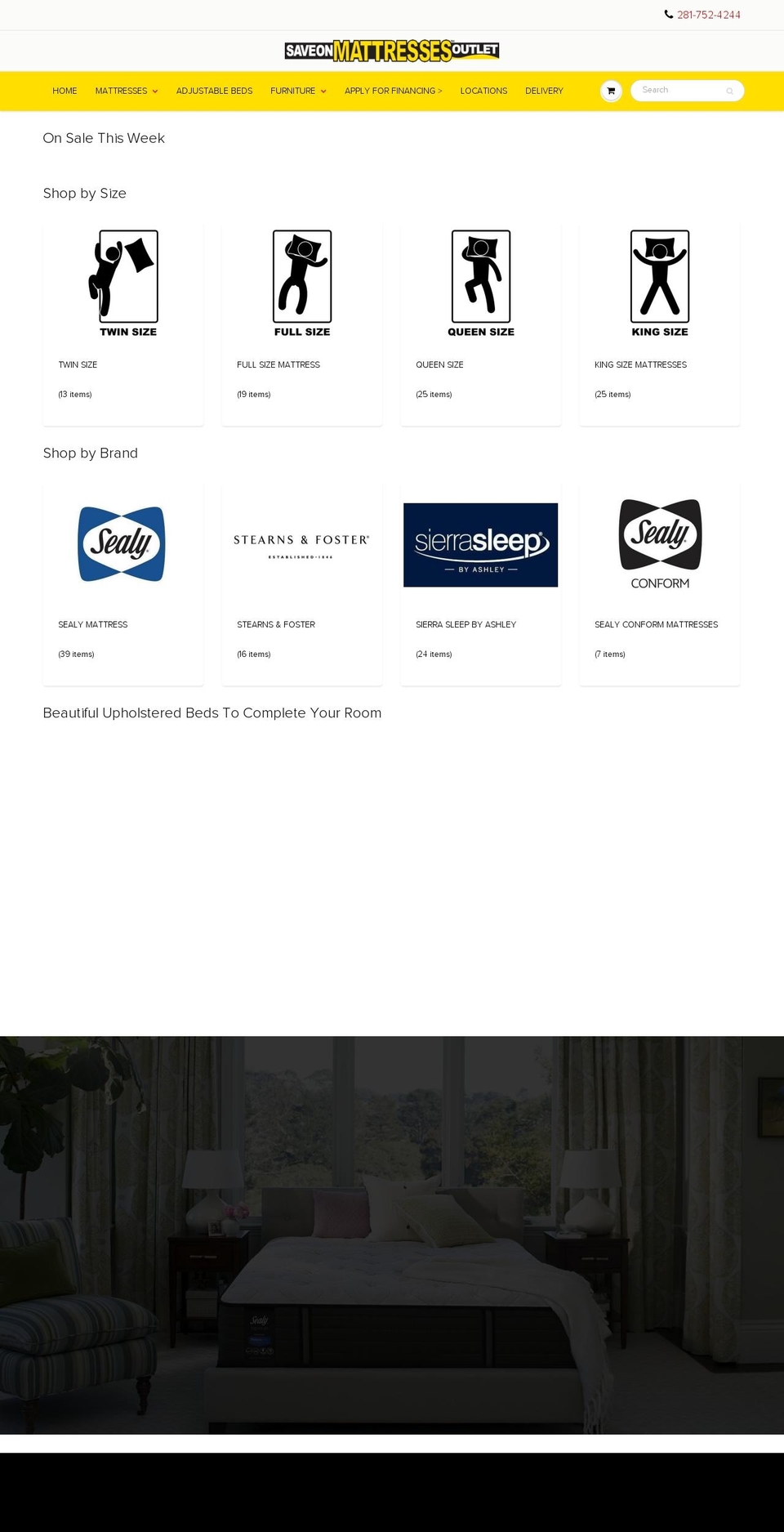 savonmattress.com — Shopify storefront screenshot