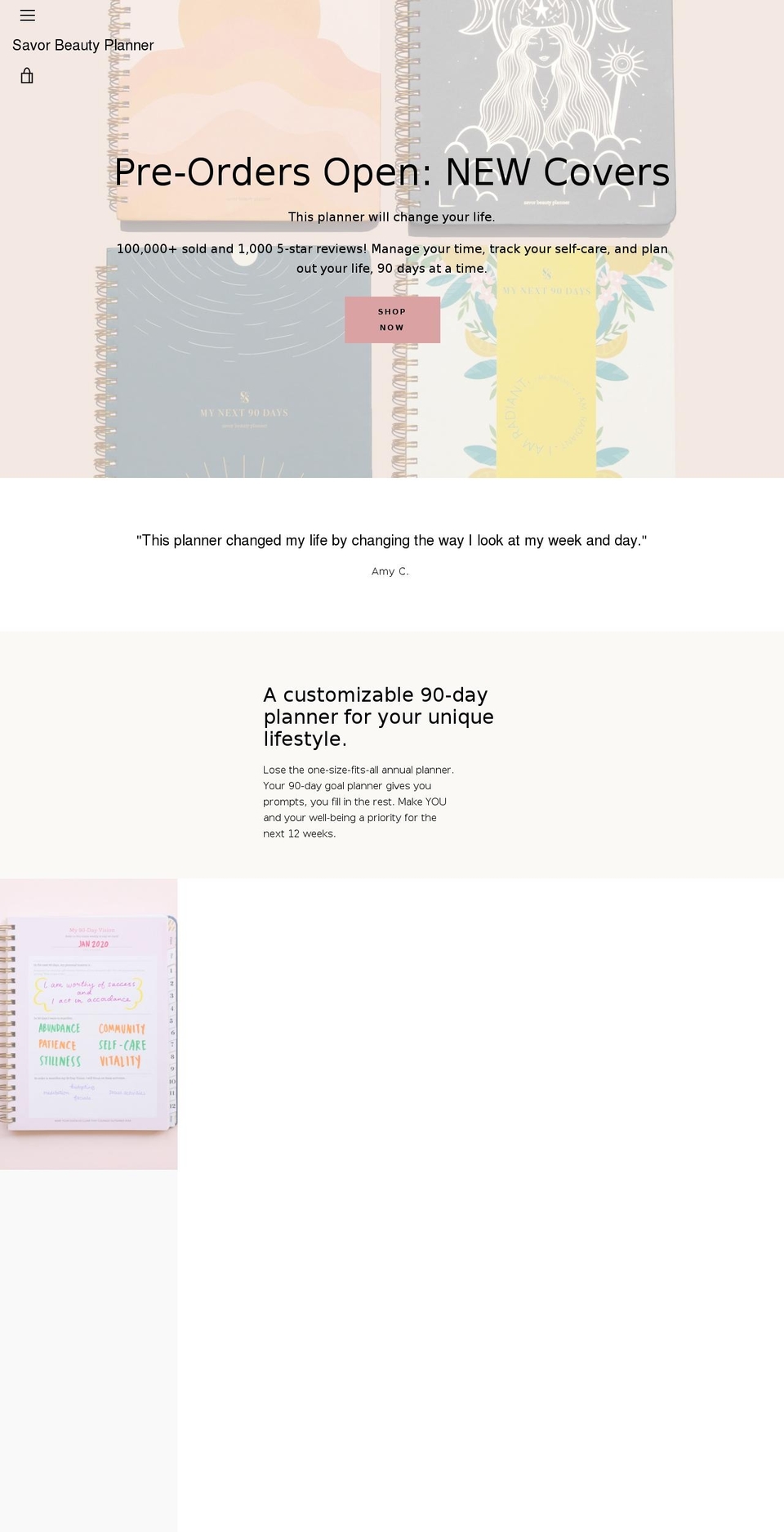 Narrative  - Product Photo Zoom- Pinch Okendo Shopify theme site example savorlifeplanner.com