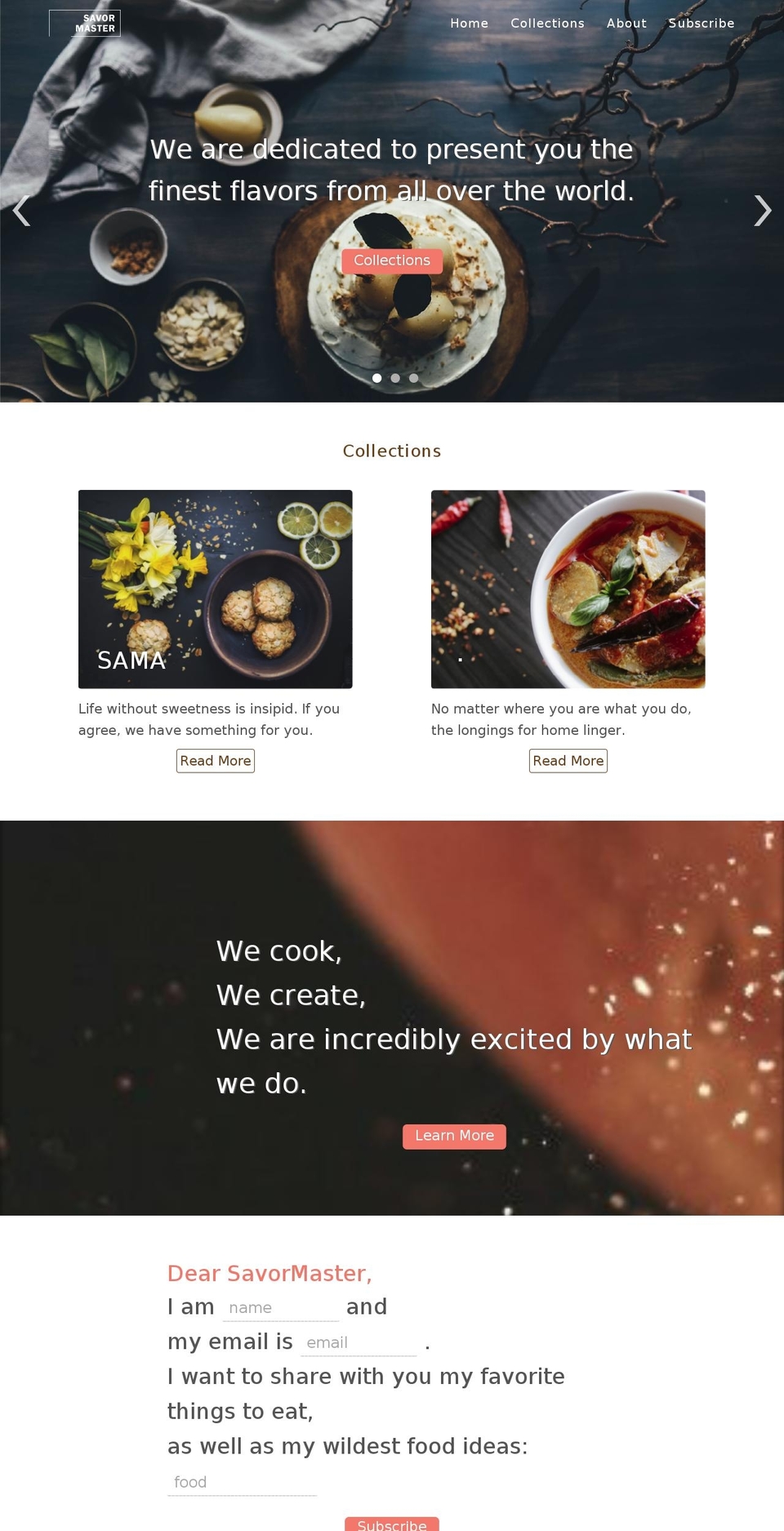 savormaster.net shopify website screenshot