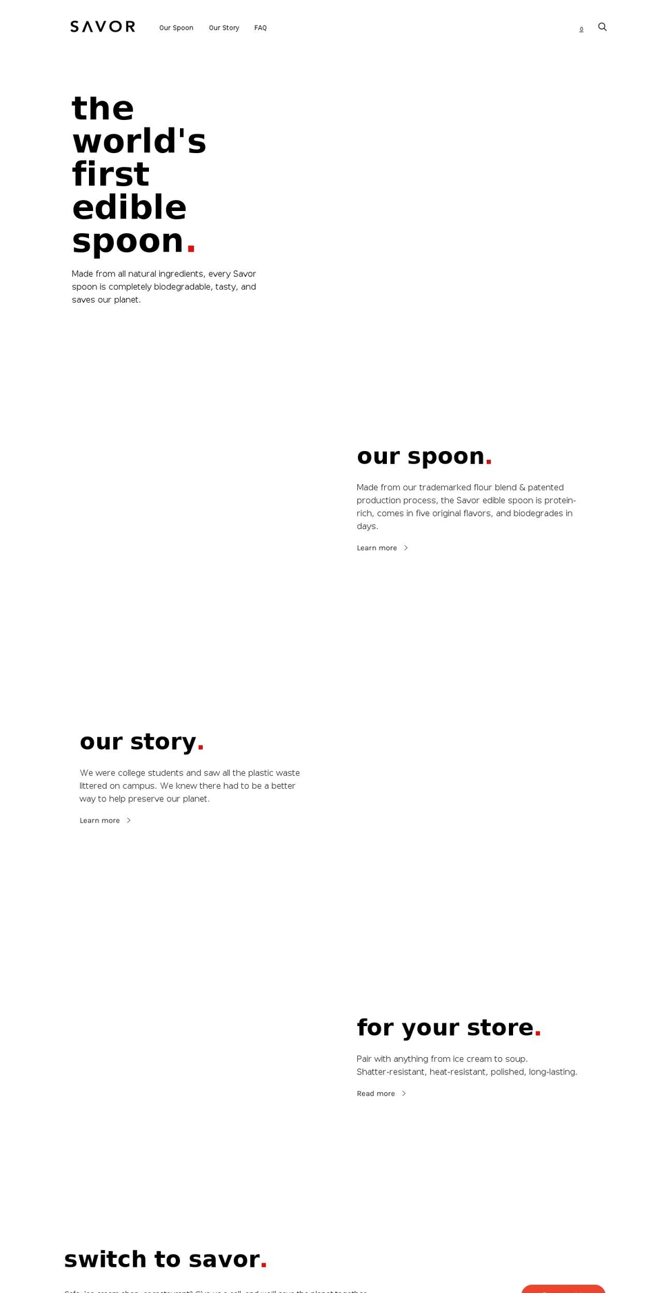 savorware.com — Shopify storefront screenshot