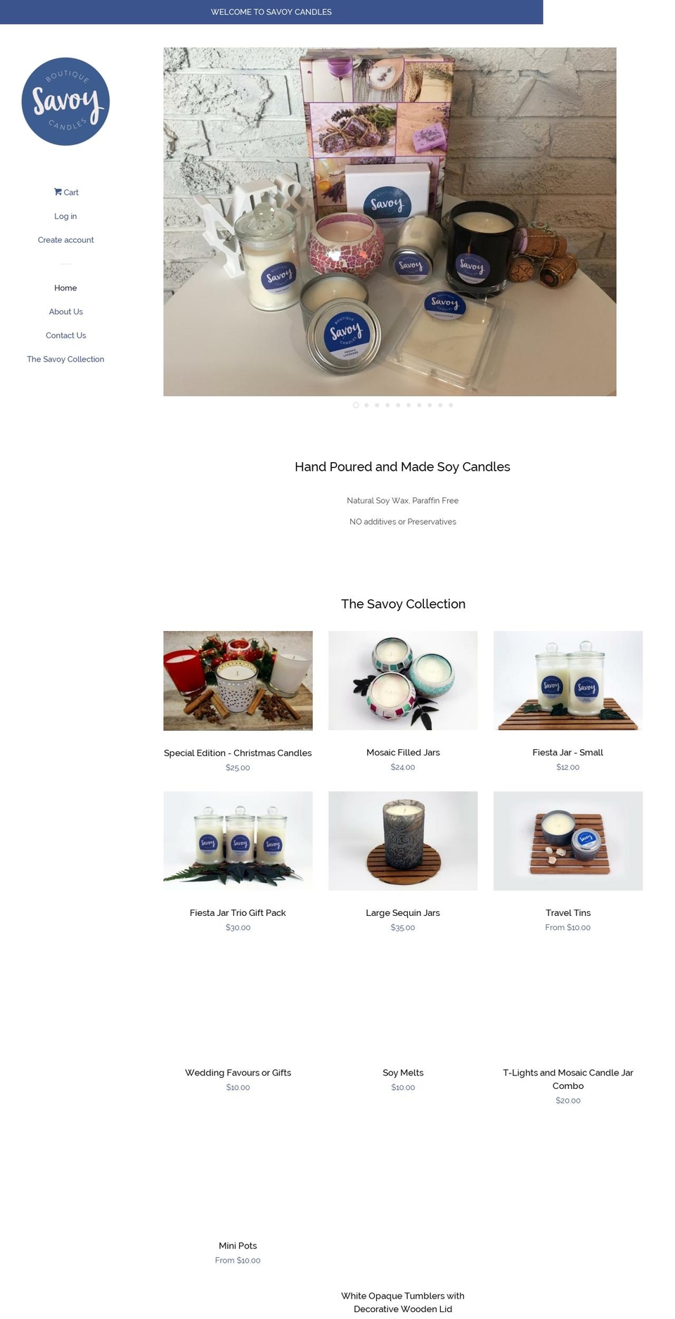 Pop (with Laybuy) Shopify theme site example savoycandles.com