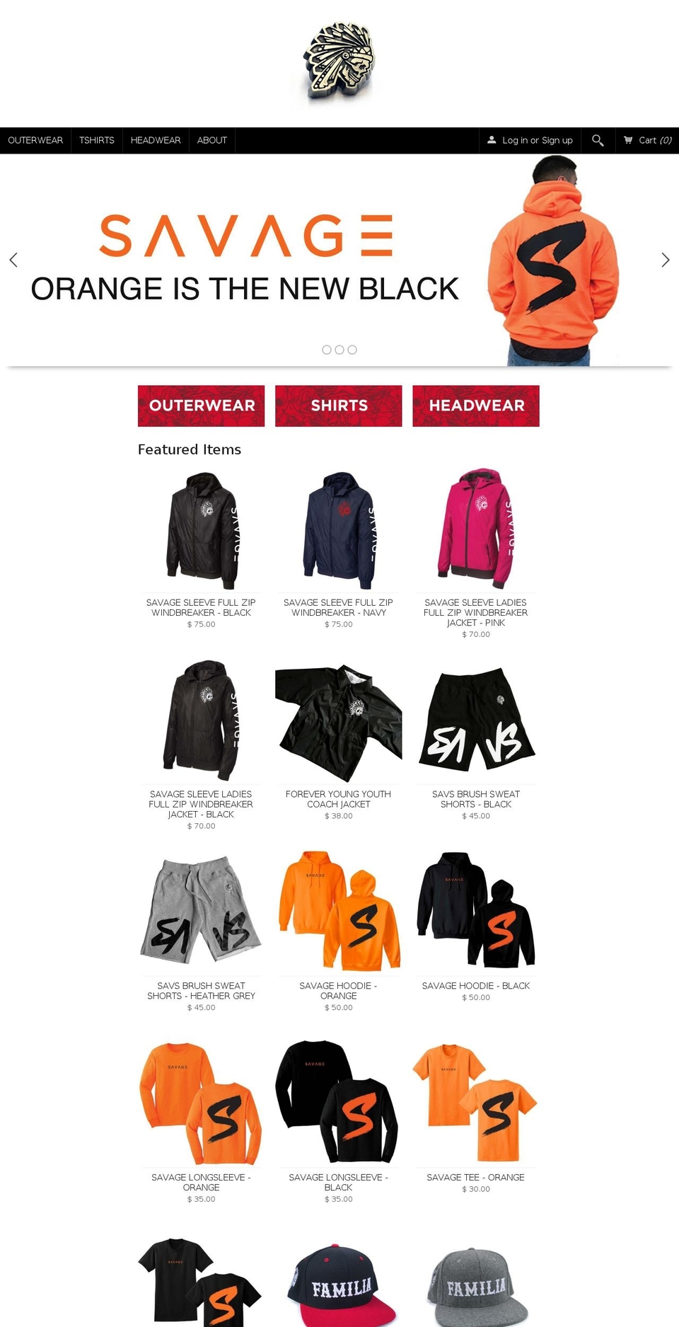 savs.co shopify website screenshot