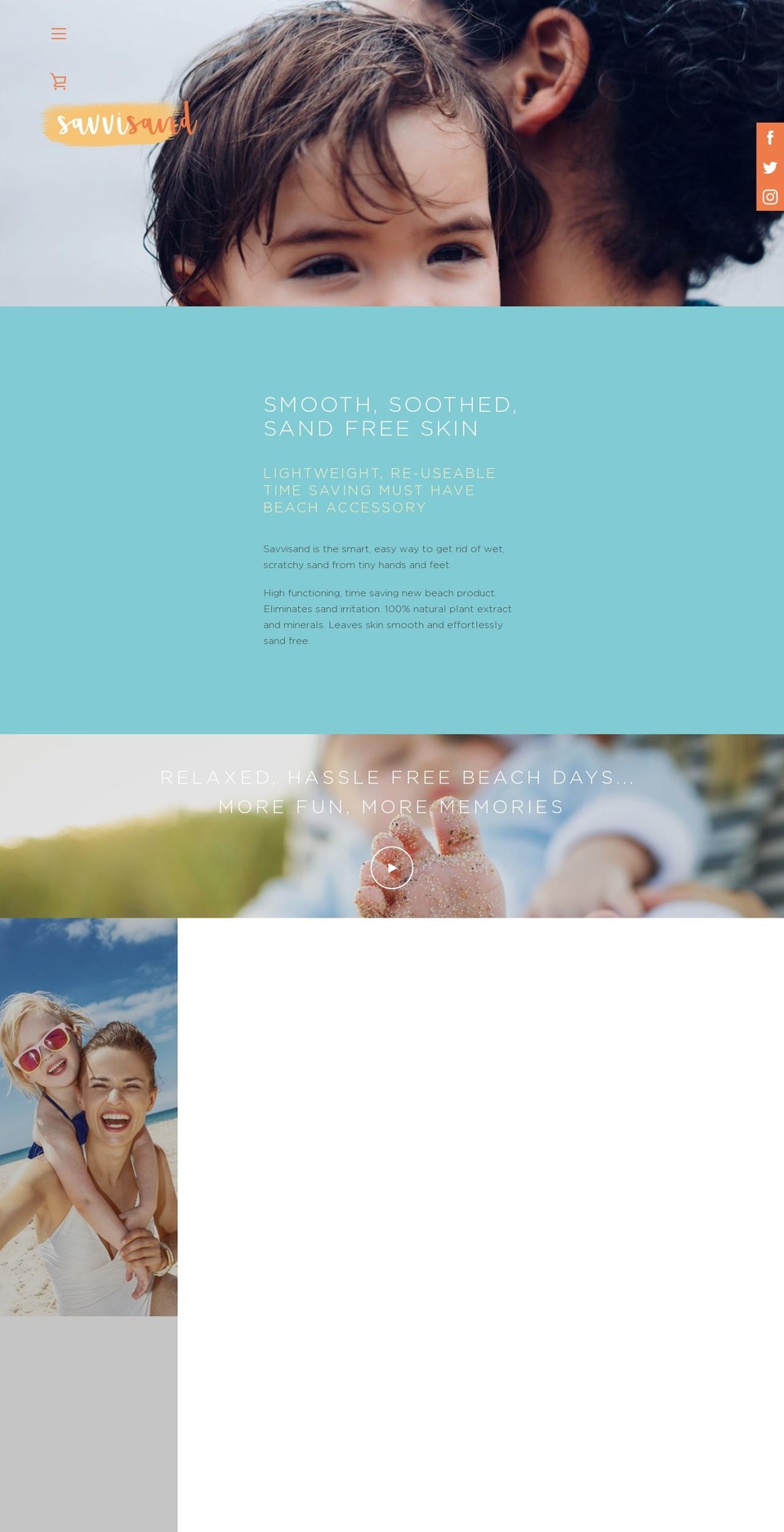 savvisand.com — Shopify storefront screenshot