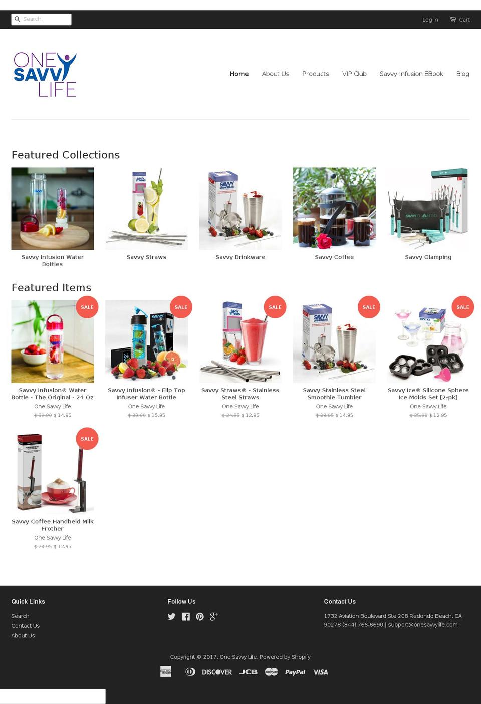 savvy-coffee.com shopify website screenshot