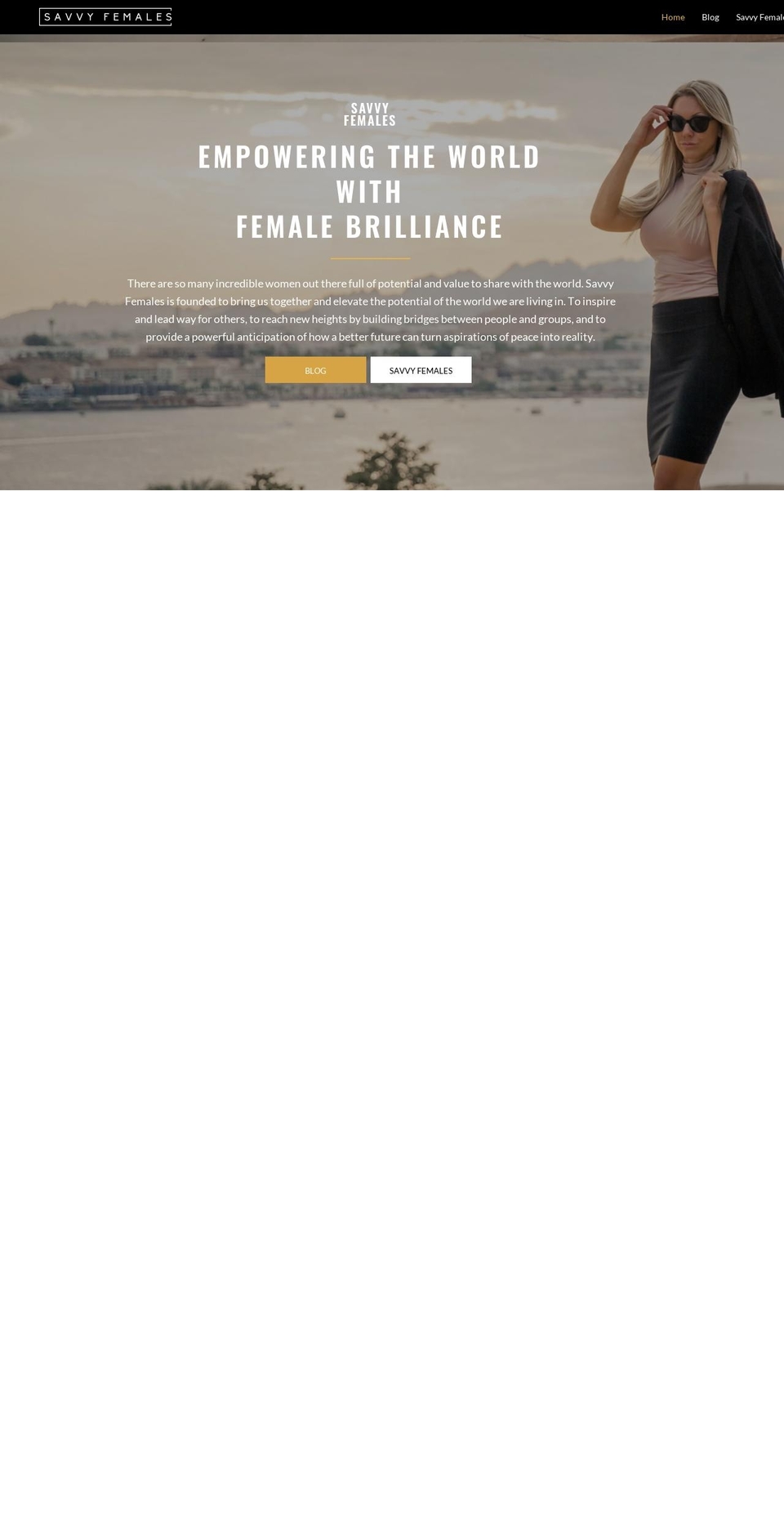 savvy-females.com — Shopify storefront screenshot
