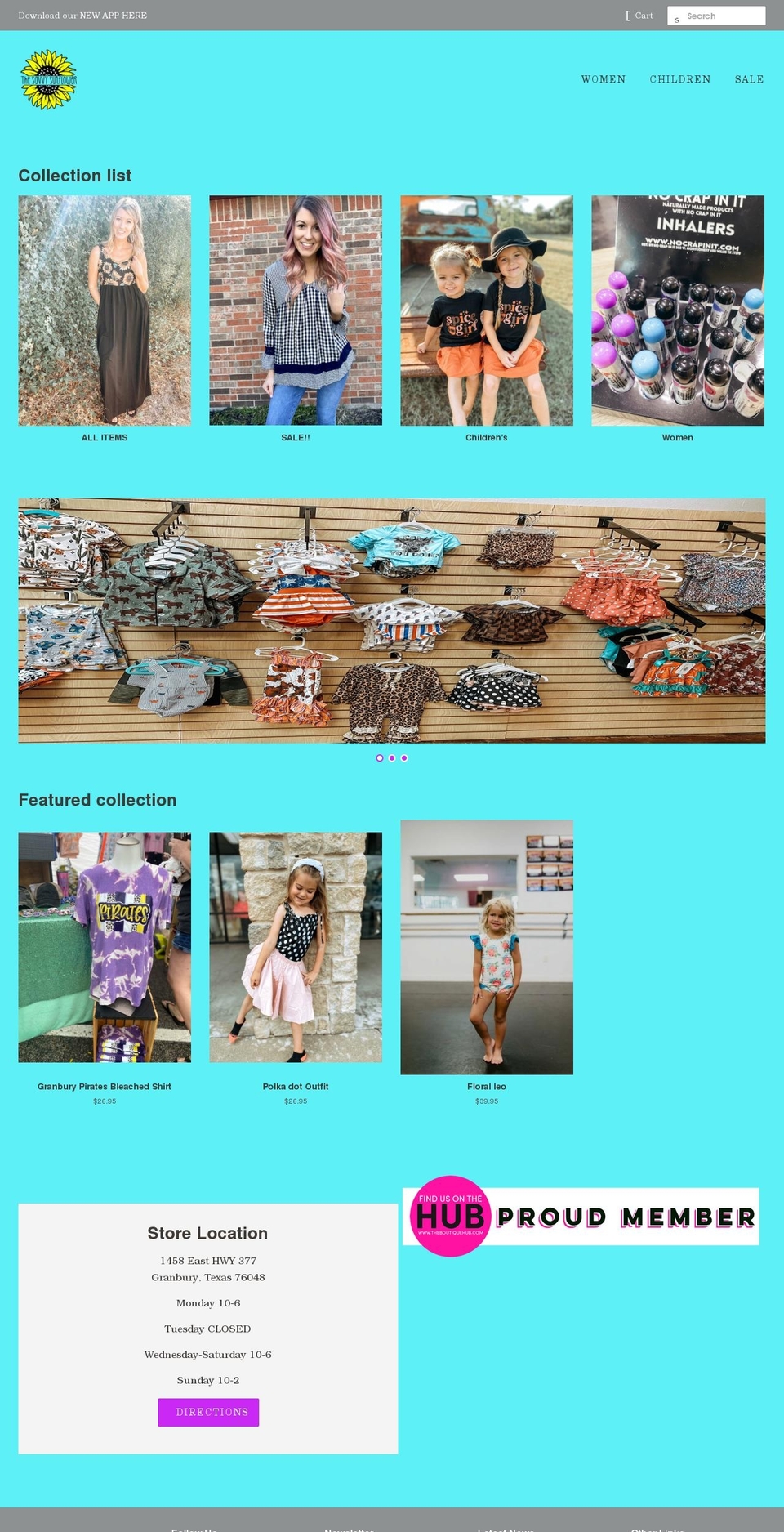 savvy-sunflower.com shopify website screenshot