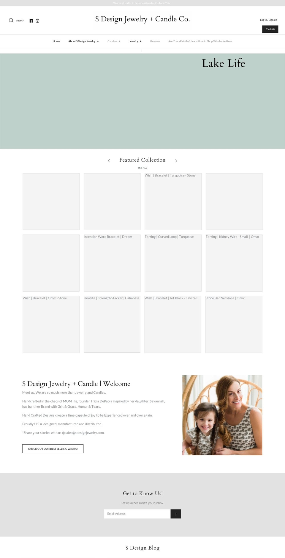 savvydesignjewelry.com — Shopify storefront screenshot