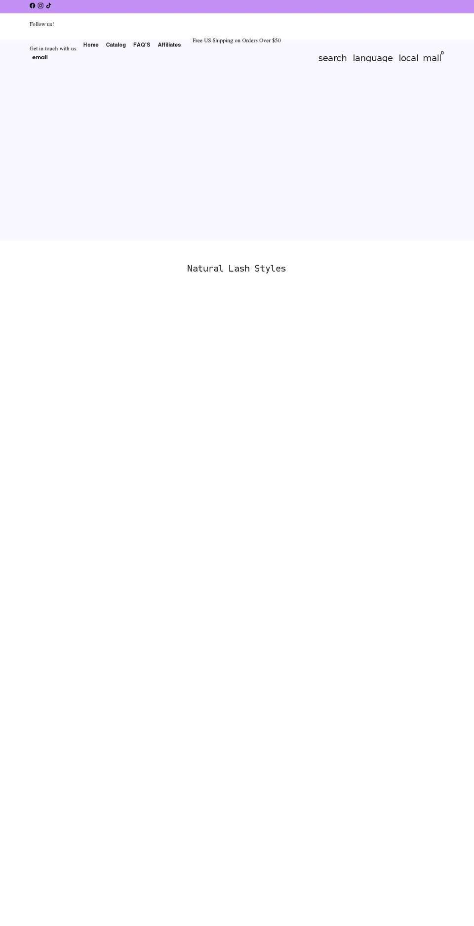 savvylashco.com shopify website screenshot