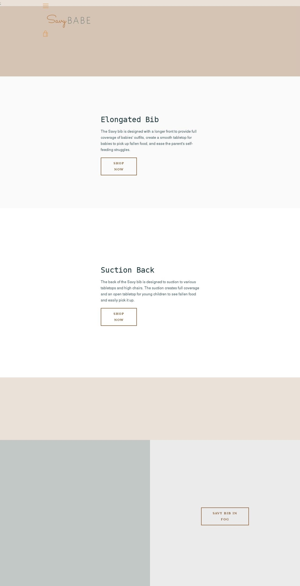 savybabe.com shopify website screenshot